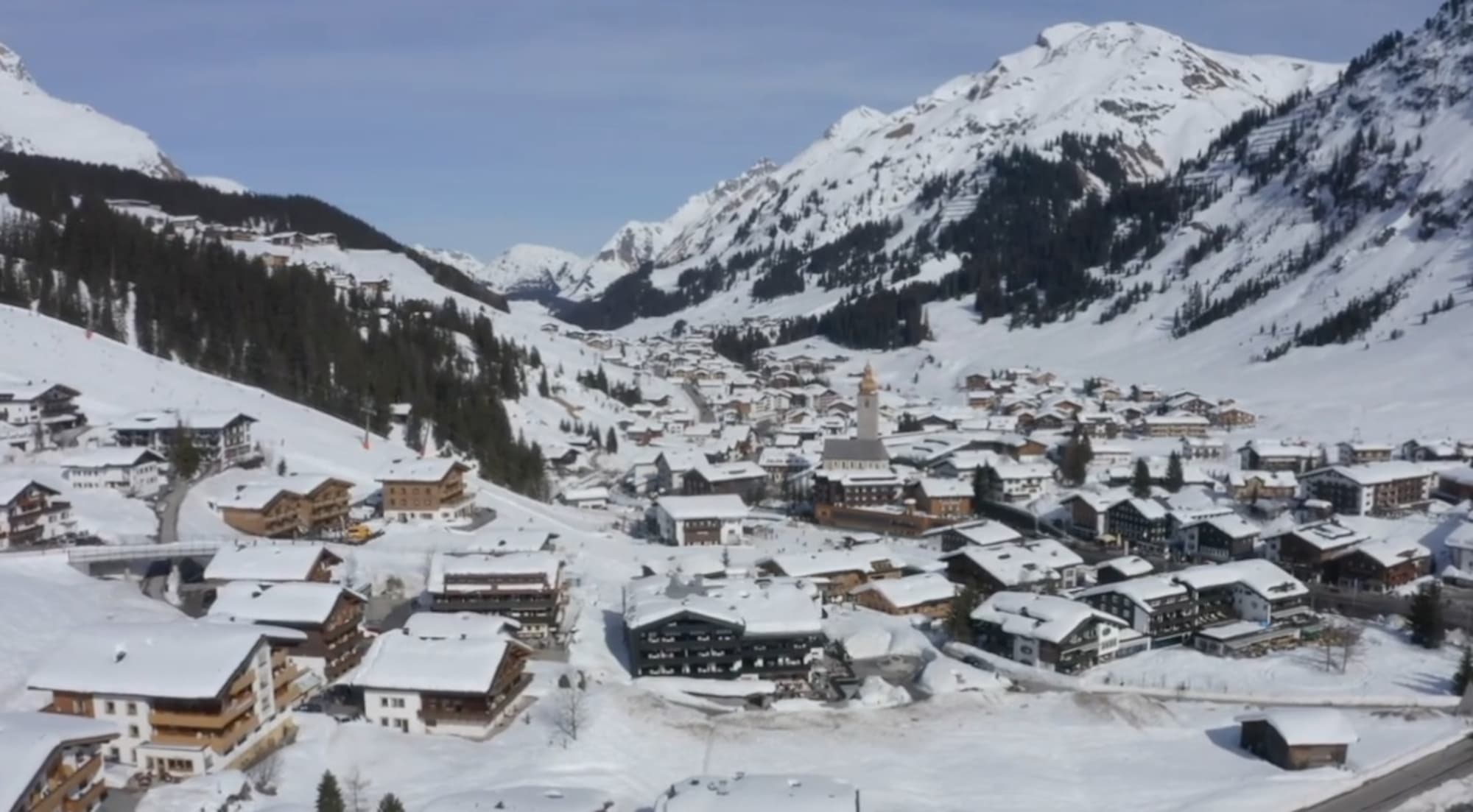 Picture shows Lech (Vorarlberg) in Austria, undated. Note: Image is a screenshot from video. (Newsflash/NX)